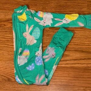 Little Sleepies 0-3 Green Hoppy Days bamboo zippy, Easter